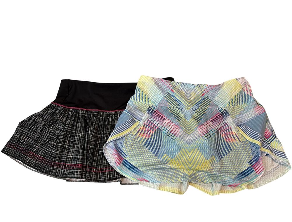 Lucky In Love Flow Motion Tennis Skort Bundle Size Medium 8-10 Lot of 2